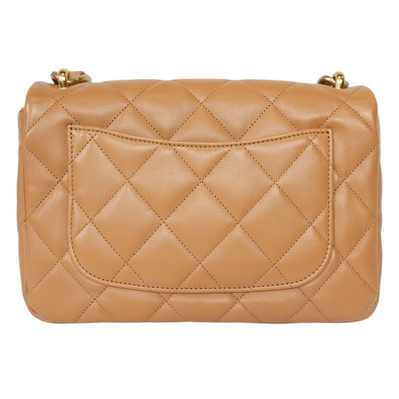 NEW Chanel 23P Funky Large Flap Bag Caramel Lambskin w/ Gold Hardware - Picture 4 of 9